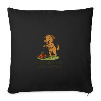 Alles muss man selber machen - Sofakissenbezug 45 x 45 cm - Schwarz - Vorne