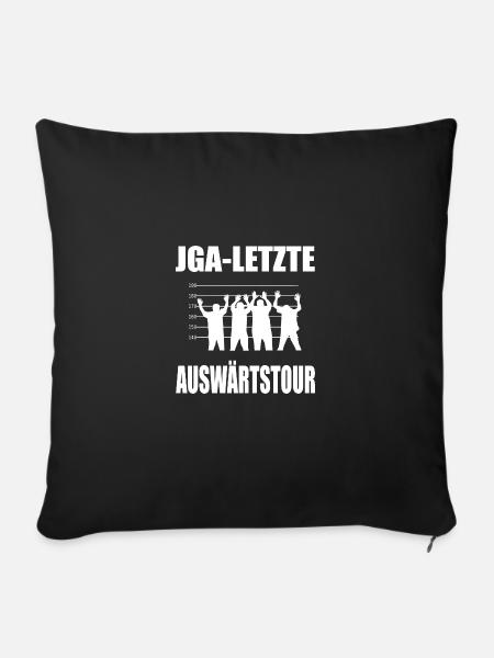 JGA - Sofakissenbezug 45 x 45 cm - Schwarz