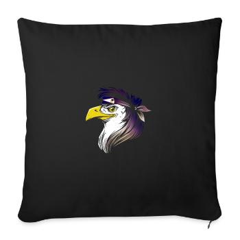 American Samoa - Sofa pillowcase 17,3'' x 17,3'' (45 x 45 cm) - black - Front