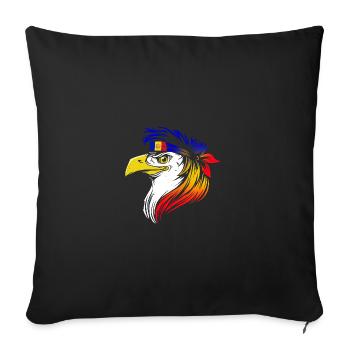 Andorra - Sofa pillowcase 17,3'' x 17,3'' (45 x 45 cm) - black - Front