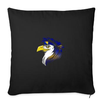 Bosnie-Herzégovine - Housse de coussin décorative 45 x 45 cm - noir - Devant