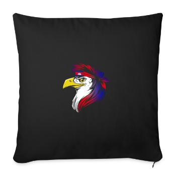 Cambodge - Housse de coussin décorative 45 x 45 cm - noir - Devant