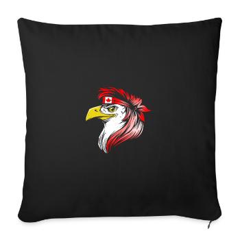 Canada - Sofa pillowcase 17,3'' x 17,3'' (45 x 45 cm) - black - Front