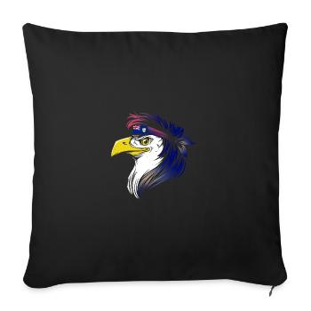 Anguilla - Housse de coussin décorative 45 x 45 cm - noir - Devant