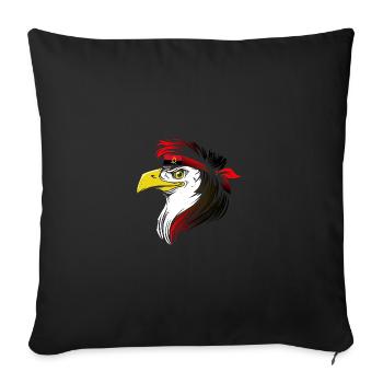 Angola - Sofa pillowcase 17,3'' x 17,3'' (45 x 45 cm) - black - Front