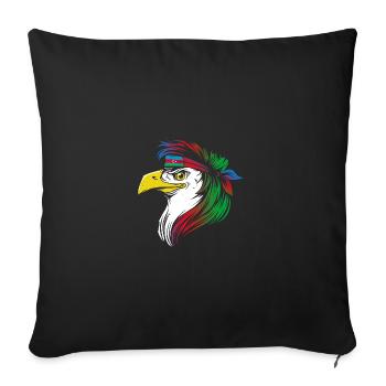 Azerbaïdjan - Housse de coussin décorative 45 x 45 cm - noir - Devant