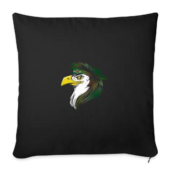 Dominica - Sofa pillowcase 17,3'' x 17,3'' (45 x 45 cm) - black - Front