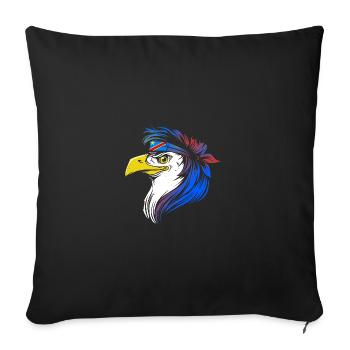 Demokratische Republik Kongo - Sofakissenbezug 45 x 45 cm - Schwarz - Vorne