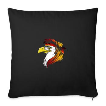 GDR - Sofa pillowcase 17,3'' x 17,3'' (45 x 45 cm) - black - Front