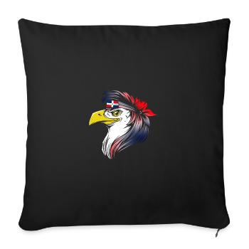 Dominikanische Republik - Sofakissenbezug 45 x 45 cm - Schwarz - Vorne
