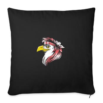 England - Sofa pillowcase 17,3'' x 17,3'' (45 x 45 cm) - black - Front
