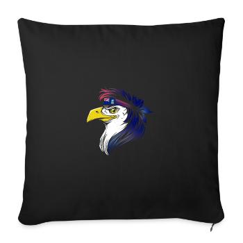 Îles Falkland - Housse de coussin décorative 45 x 45 cm - noir - Devant