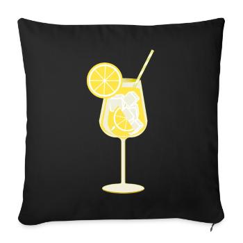 Limoncello - Sofakissenbezug 45 x 45 cm - Schwarz - Vorne