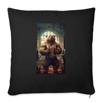 Training - Sofa pillowcase 17,3'' x 17,3'' (45 x 45 cm) - black - Front