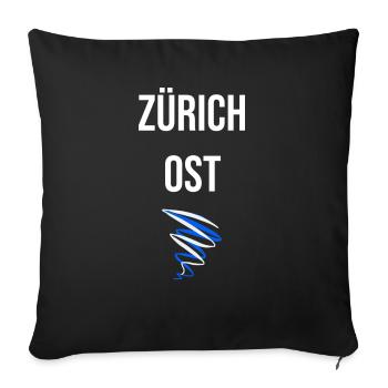 Zurich East - Sofa pillowcase 17,3'' x 17,3'' (45 x 45 cm) - black - Front