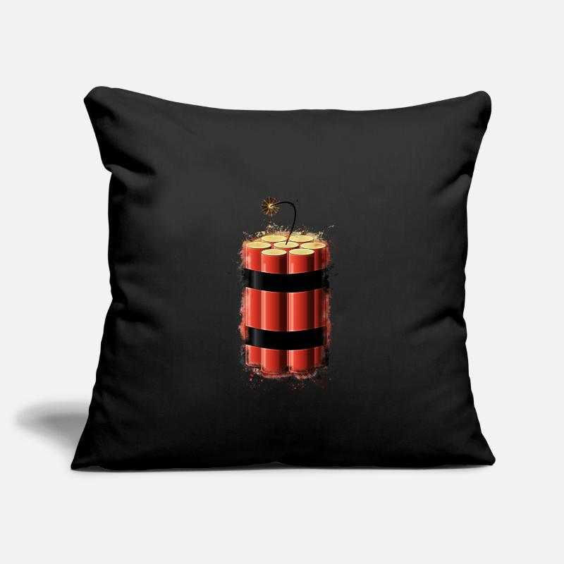 Bombe Dynamit hell glühend Sofakissenbezug 45 x 45 cm