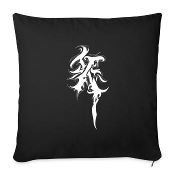 X ERA - Sofakissenbezug 45 x 45 cm - Schwarz - Vorne