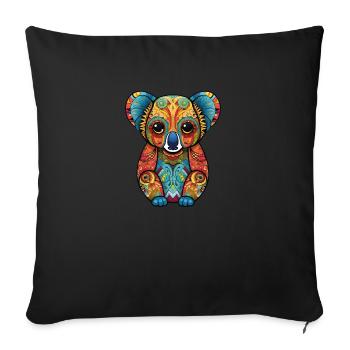 Australia - Koala - Sofa pillowcase 17,3'' x 17,3'' (45 x 45 cm) - black - Front