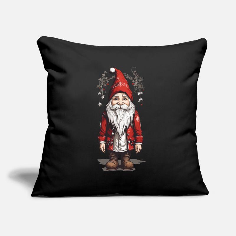 Gnome de Noël rétro à Noël Housse de coussin décorative 45 x 45 cm