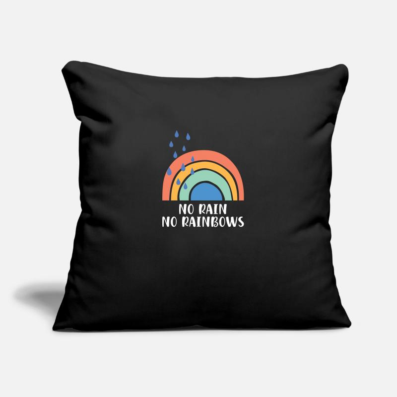 No Rain No Rainbows Sofakissenbezug 45 x 45 cm