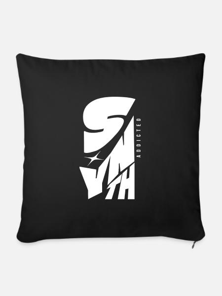 Synth Addicted Synthesizer Modular - Sofakissenbezug 45 x 45 cm - Schwarz