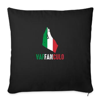 Italien Italiener Vaffanculo - Sofakissenbezug 45 x 45 cm - Schwarz - Vorne
