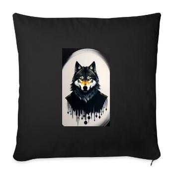 Werwolf | Wolf | Fabelwesen | Monster | Mystisch - Sofakissenbezug 45 x 45 cm - Schwarz - Vorne