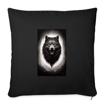 Werwolf | Wolf | Fabelwesen | Monster | Mystisch - Sofakissenbezug 45 x 45 cm - Schwarz - Vorne