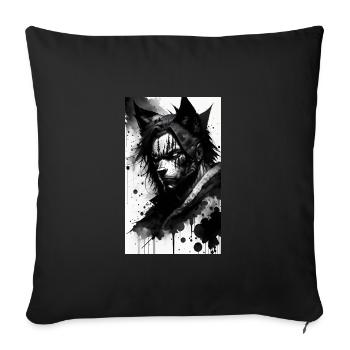 Werwolf | Wolf | Fabelwesen | Monster | Mystisch - Sofakissenbezug 45 x 45 cm - Schwarz - Vorne