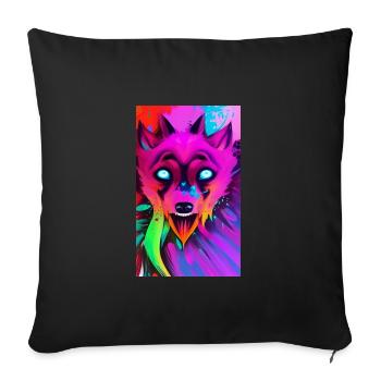 Werwolf | Wolf | Fabelwesen | Monster | Mystisch - Sofakissenbezug 45 x 45 cm - Schwarz - Vorne