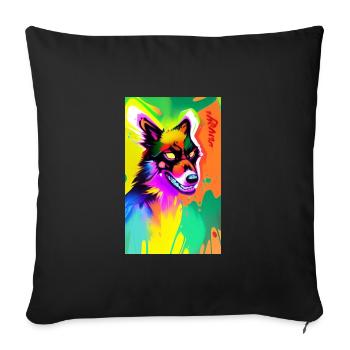 Werwolf | Wolf | Fabelwesen | Monster | Mystisch - Sofakissenbezug 45 x 45 cm - Schwarz - Vorne