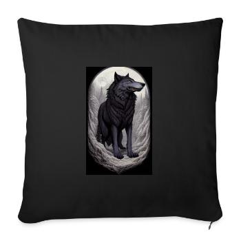 Werwolf | Wolf | Fabelwesen | Monster | Mystisch - Sofakissenbezug 45 x 45 cm - Schwarz - Vorne