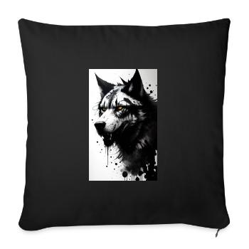 Werwolf | Wolf | Fabelwesen | Monster | Mystisch - Sofakissenbezug 45 x 45 cm - Schwarz - Vorne