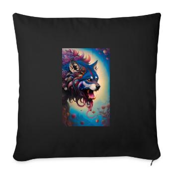 Werwolf | Wolf | Fabelwesen | Monster | Mystisch - Sofakissenbezug 45 x 45 cm - Schwarz - Vorne