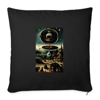 Extraterrestre | OVNI | Vaisseau spatial | PAU | étranger - Housse de coussin décorative 45 x 45 cm - noir - Devant