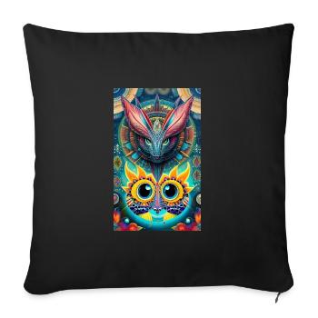 Extraterrestre | OVNI | Vaisseau spatial | PAU | étranger - Housse de coussin décorative 45 x 45 cm - noir - Devant