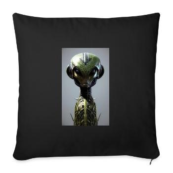 Extraterrestre | OVNI | Vaisseau spatial | PAU | étranger - Housse de coussin décorative 45 x 45 cm - noir - Devant
