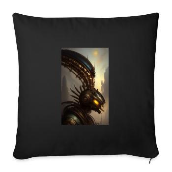 Extraterrestre | OVNI | Vaisseau spatial | PAU | étranger - Housse de coussin décorative 45 x 45 cm - noir - Devant