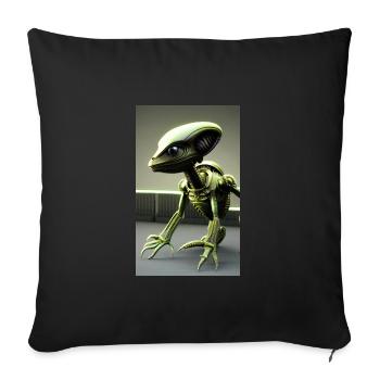 Extraterrestre | OVNI | Vaisseau spatial | PAU | étranger - Housse de coussin décorative 45 x 45 cm - noir - Devant