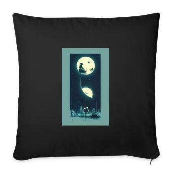 Extraterrestre | OVNI | Vaisseau spatial | PAU | étranger - Housse de coussin décorative 45 x 45 cm - noir - Devant