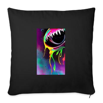 Extraterrestre | OVNI | Vaisseau spatial | PAU | étranger - Housse de coussin décorative 45 x 45 cm - noir - Devant