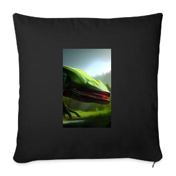 Extraterrestre | OVNI | Vaisseau spatial | PAU | étranger - Housse de coussin décorative 45 x 45 cm - noir - Devant