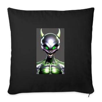 Extraterrestre | OVNI | Vaisseau spatial | PAU | étranger - Housse de coussin décorative 45 x 45 cm - noir - Devant