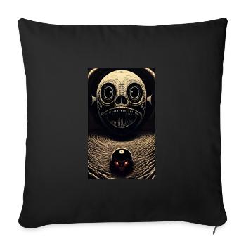 Alien | UFO | Spaceship | UAP | alien - Sofa pillowcase 17,3'' x 17,3'' (45 x 45 cm) - black - Front