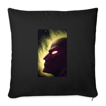 Extraterrestre | OVNI | Vaisseau spatial | PAU | étranger - Housse de coussin décorative 45 x 45 cm - noir - Devant