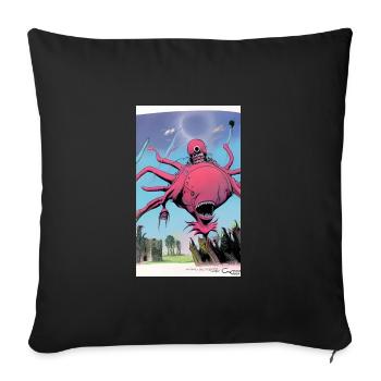 Extraterrestre | OVNI | Vaisseau spatial | PAU | étranger - Housse de coussin décorative 45 x 45 cm - noir - Devant