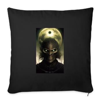 Alien | UFO | Spaceship | UAP | alien - Sofa pillowcase 17,3'' x 17,3'' (45 x 45 cm) - black - Front