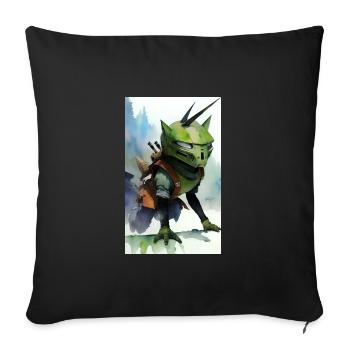 Extraterrestre | OVNI | Vaisseau spatial | PAU | étranger - Housse de coussin décorative 45 x 45 cm - noir - Devant
