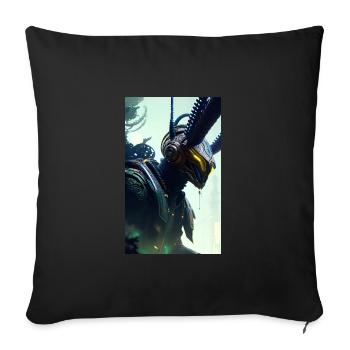Alien | UFO | Spaceship | UAP | alien - Sofa pillowcase 17,3'' x 17,3'' (45 x 45 cm) - black - Front