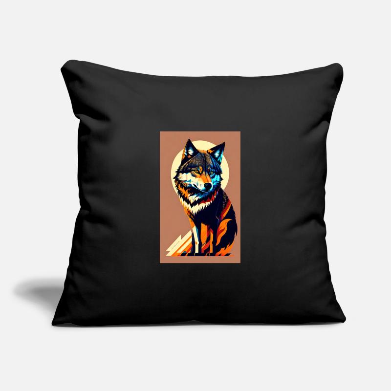 Wolf | Predator | Dog | Mystical Sofa pillowcase 17,3'' x 17,3'' (45 x 45 cm)